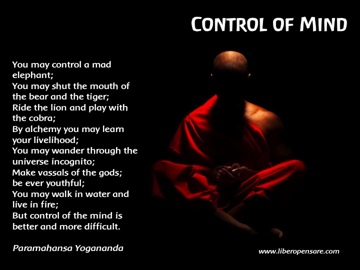 Control of Mind Yogananda