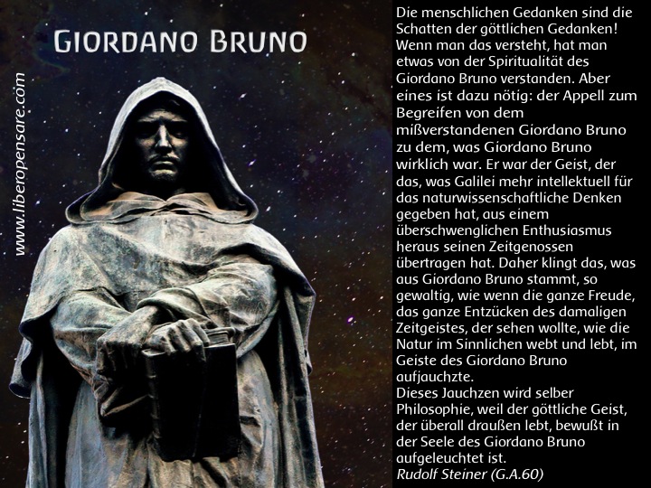 Giordano Bruno Rudolf Steiner