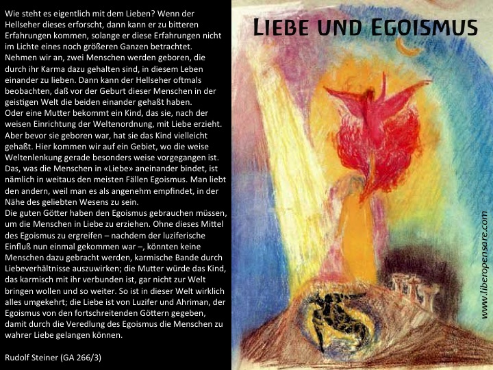 Liebe un Egoismus Rudolf Steiner