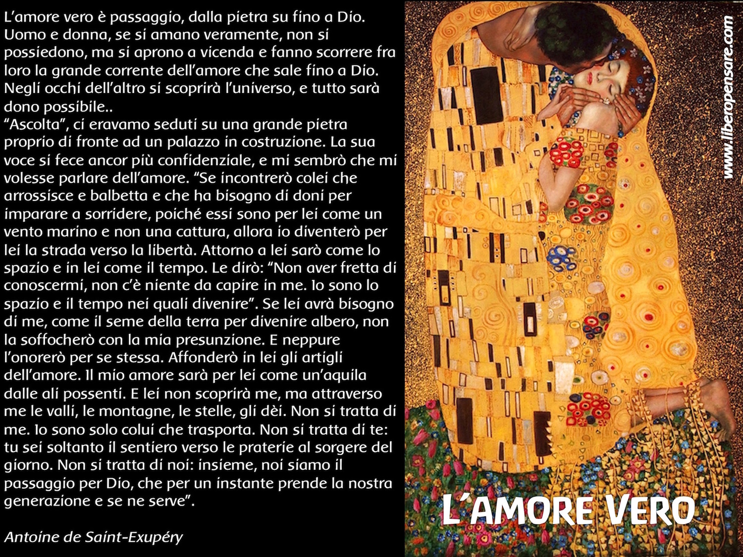 LAmore Vero Antoine de Saint-Exupery