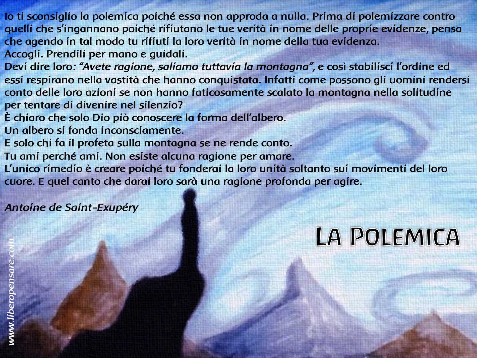 La Polemica Antoine de Saint-Exupery