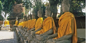 1996 Dressed Buddhas Ayuttaya THAILAND